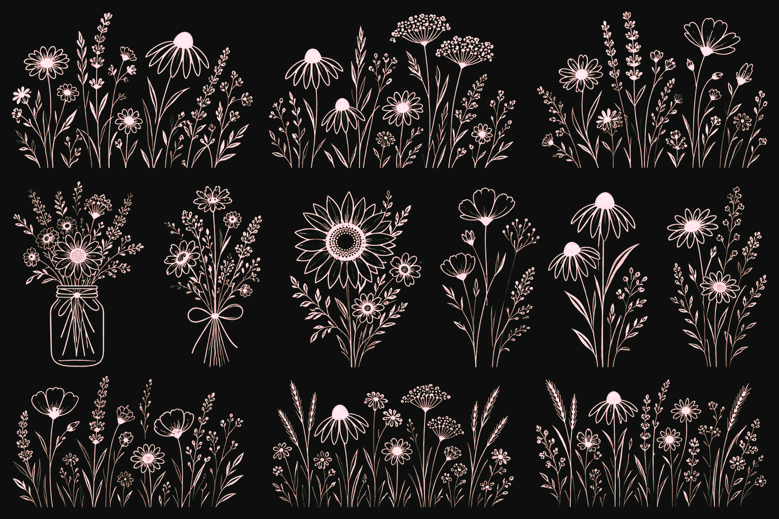 Wildflower Rose Gold