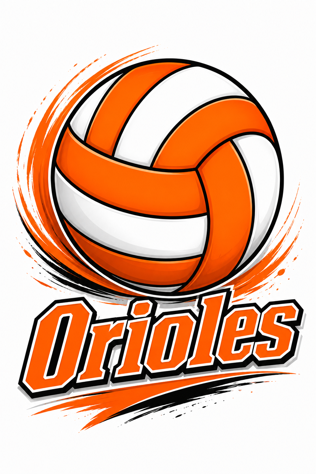 Lennox Orioles Volleyball Option 2
