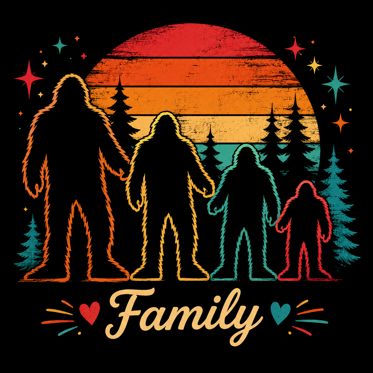 Bigfoot Family Custom Order