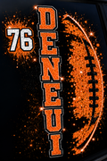 Lennox Football Glitter - Custom Order example