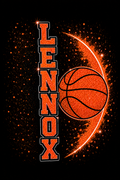 Lennox Basketball Orange Glitter