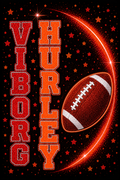 Viborg Hurley Football Orange and Red Sparkle