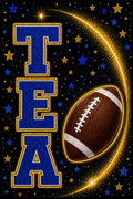 Tea Football Glitter Brown