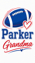Parker Football Grandma Red and Blue