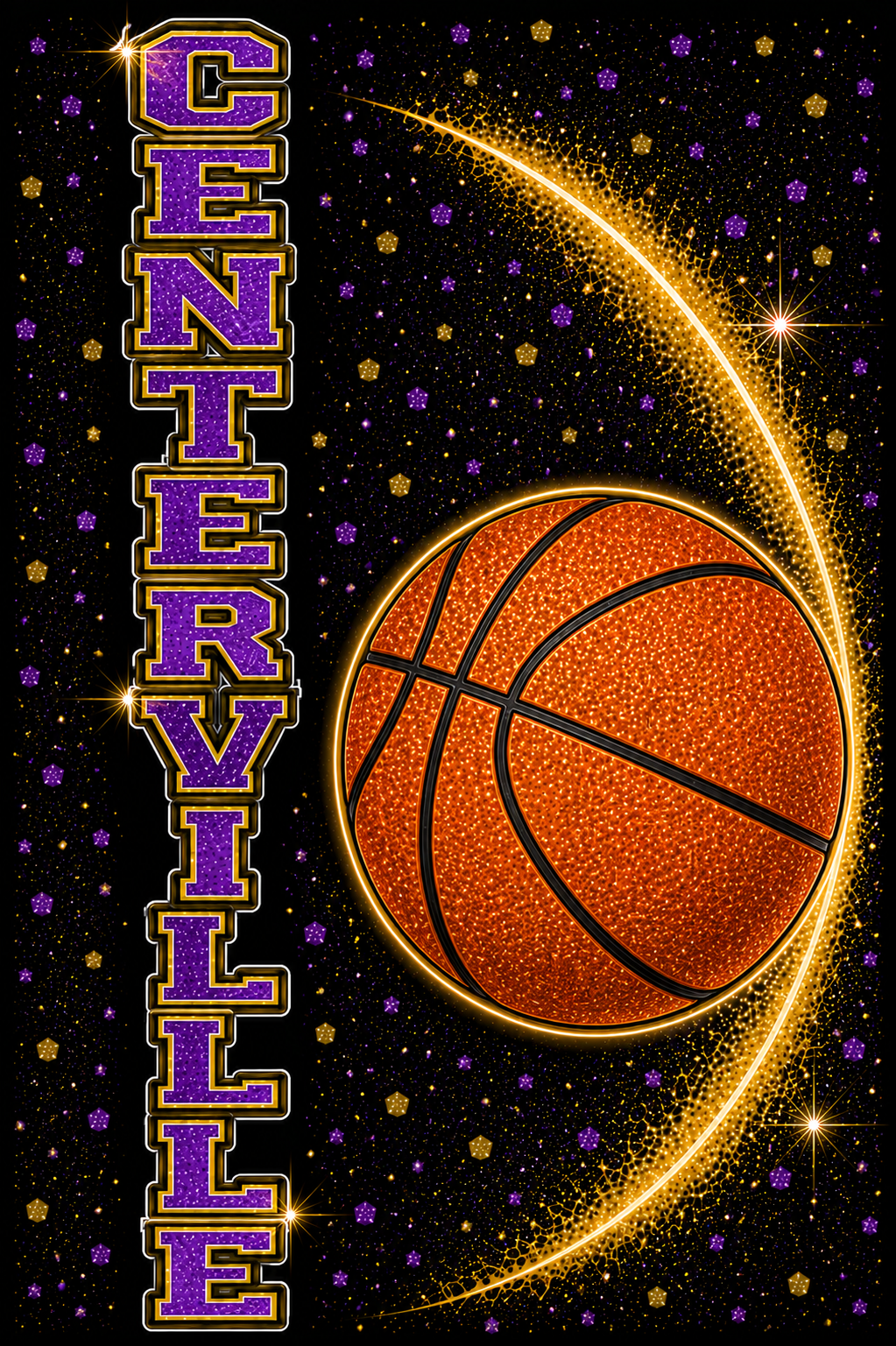 Centerville Basketball Glitter