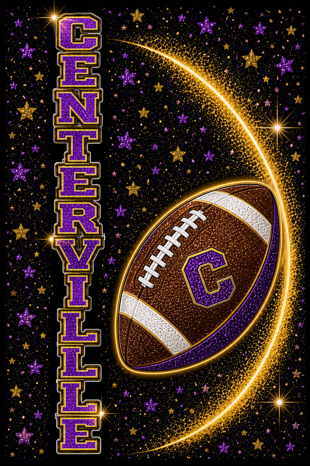 Centerville Football Glitter