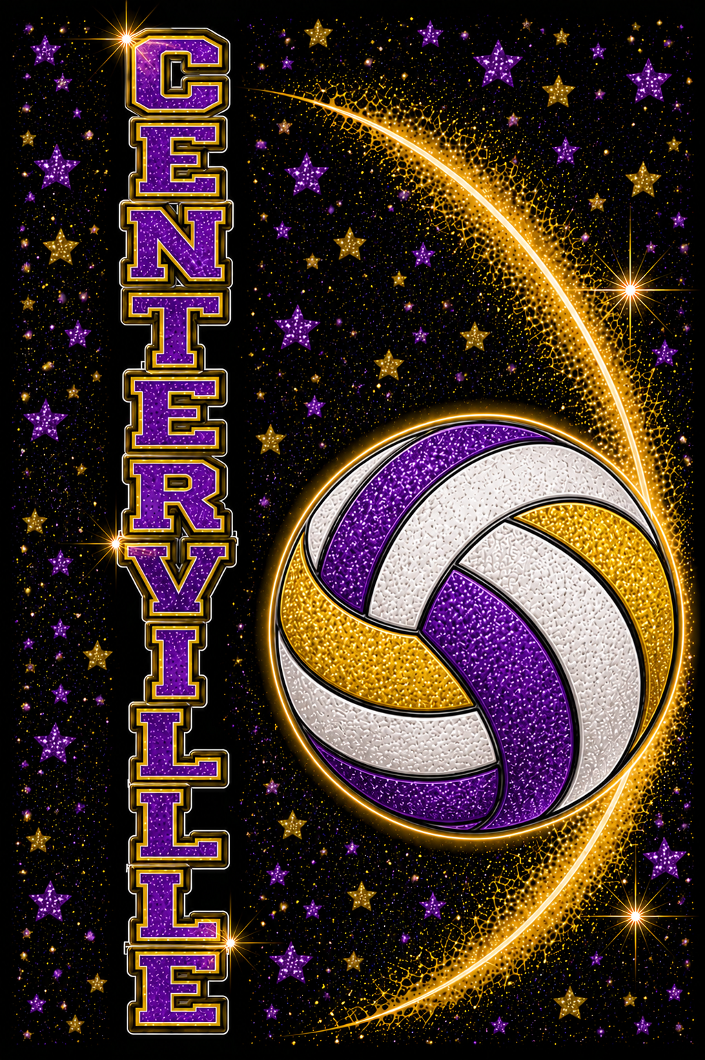 Centerville Volleyball Glitter