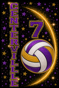 Centerville Volleyball Glitter Custom order example