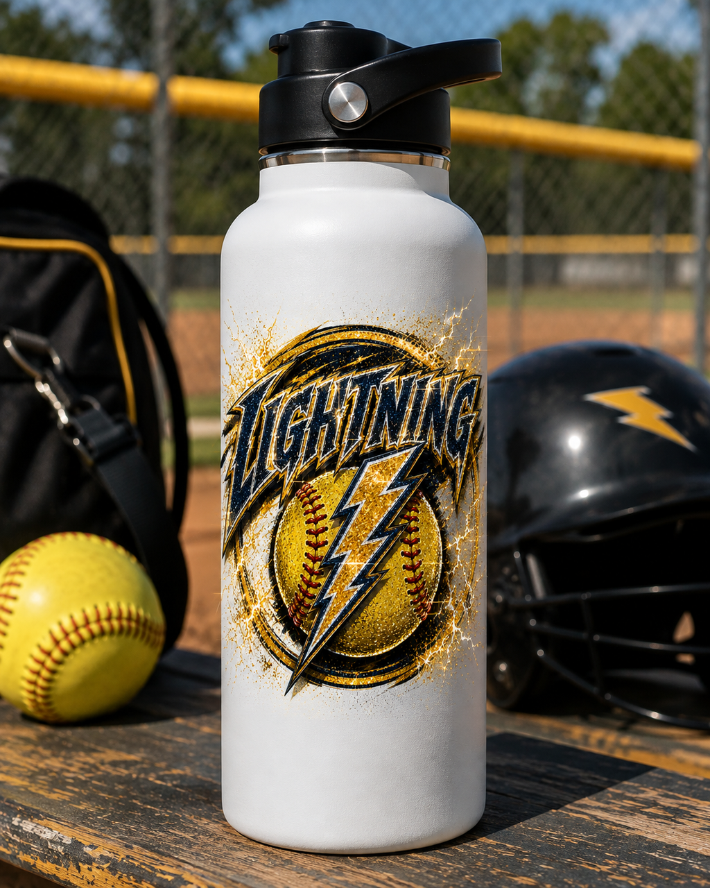 Tea Lightning Logo with Banner