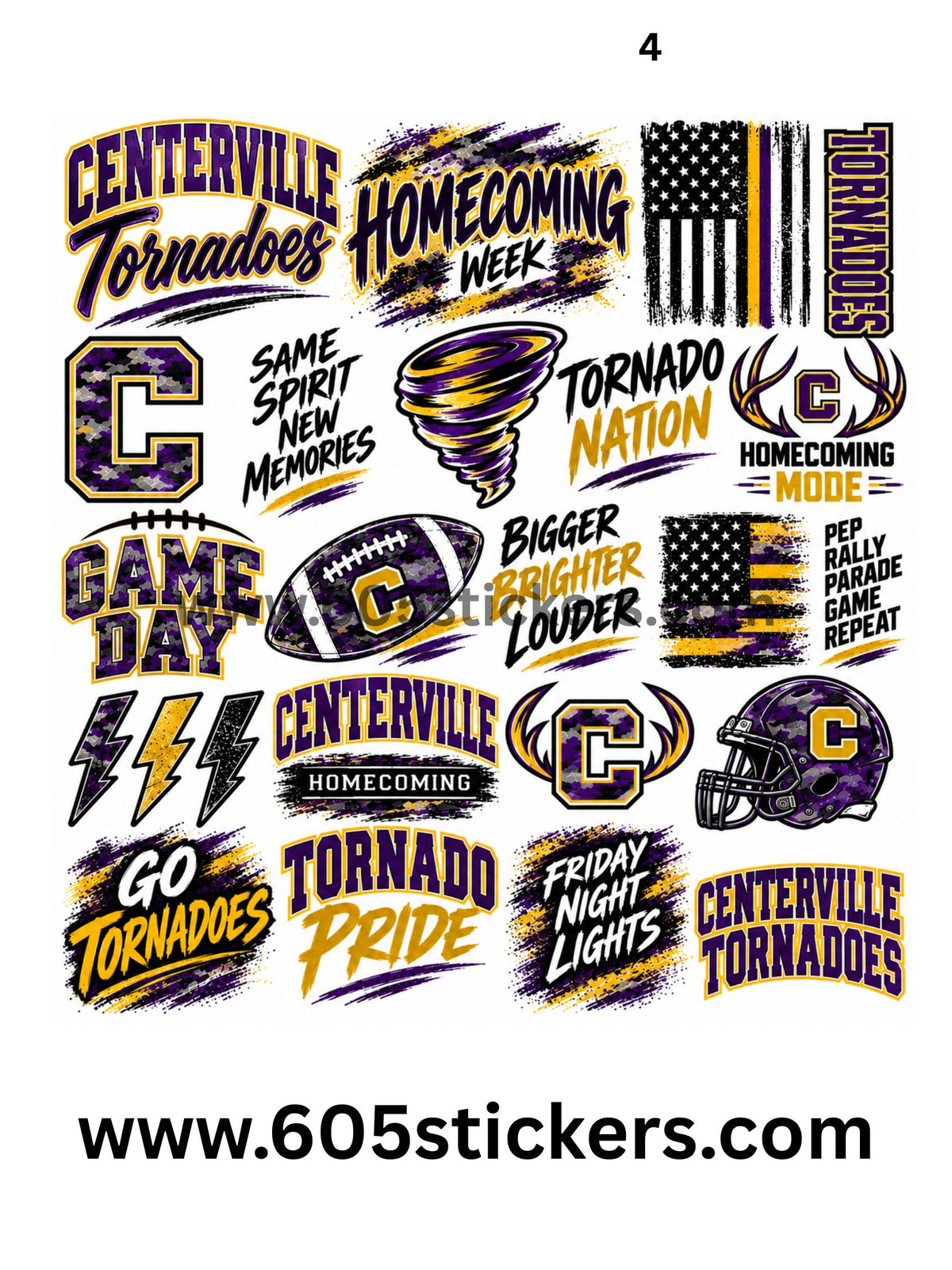 Centerville Temporary Tattoo #4 camo