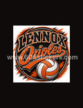 Lennox Orioles Volleyball Logo