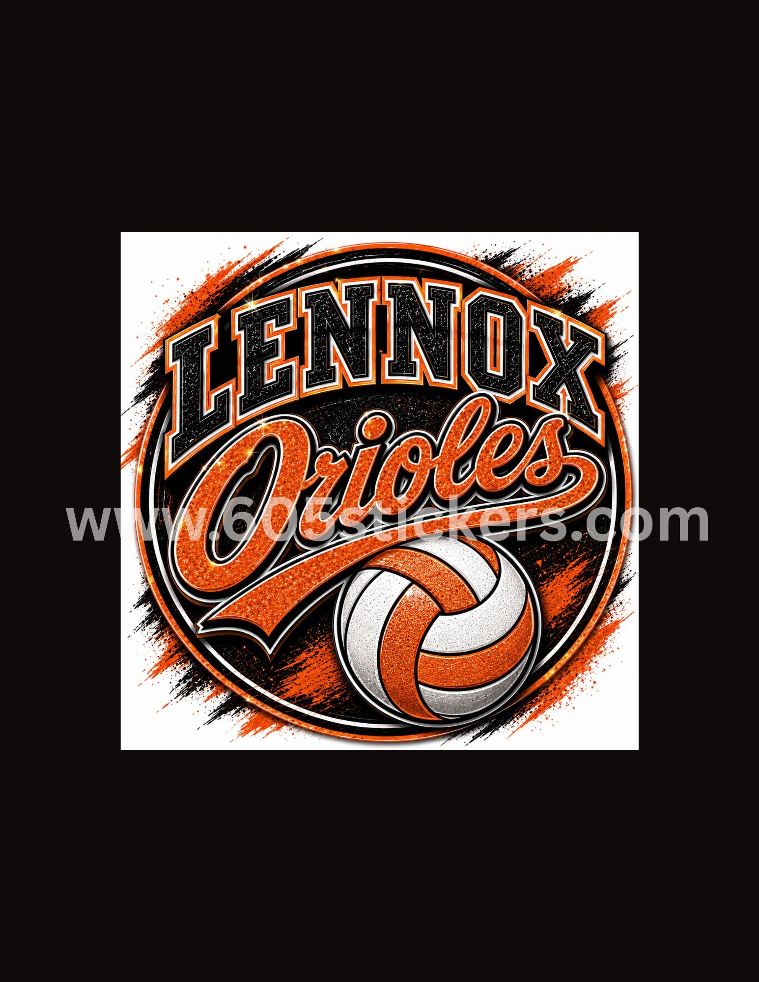 Lennox Orioles Volleyball Logo